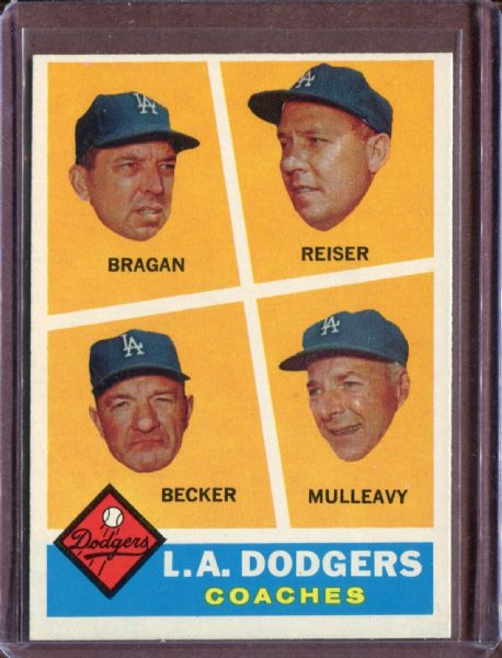 1960 Topps 463 Dodgers Coaches  EX #D5540