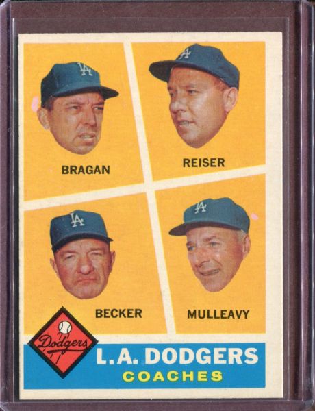 1960 Topps 463 Dodgers Coaches  EX #D5541