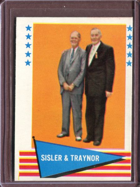 1961 Fleer 89 George Sisler CL/Pie Traynor EX #D5669