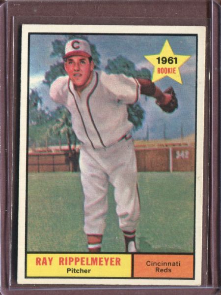 1961 Topps 276 Ray Rippelmeyer RC EX #D5711
