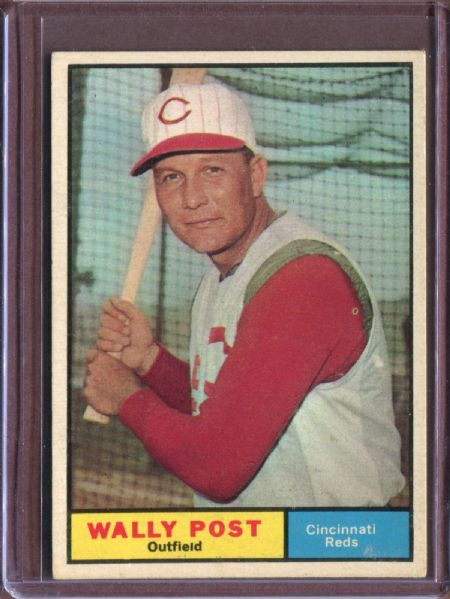 1961 Topps 378 Wally Post EX #D5753