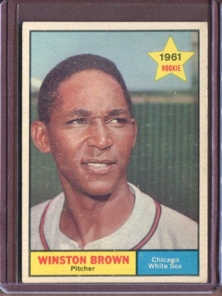 1961 Topps 391 Winston Brown RC EX #D5760