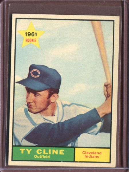 1961 Topps 421 Ty Cline SP RC EX #D5777