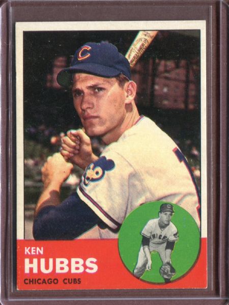 1963 Topps 15 Ken Hubbs EX #D5843