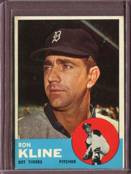 1963 Topps 84 Ron Kline EX #D5855