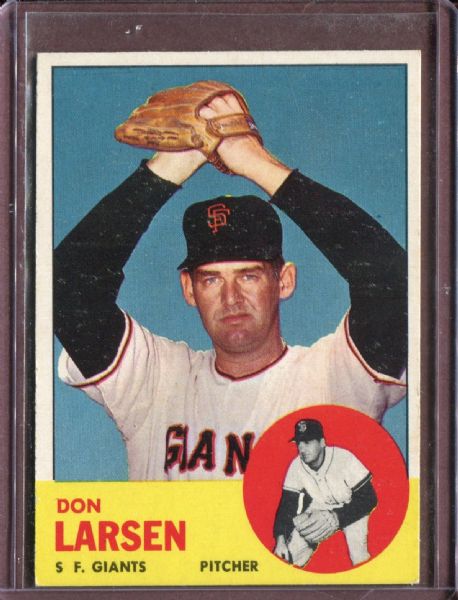 1963 Topps 163 Don Larsen EX #D5876