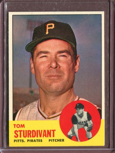 1963 Topps 281 Tom Sturdivant EX #D5903