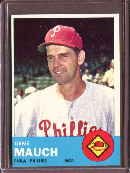 1963 Topps 318 Gene Mauch MG EX #D5921