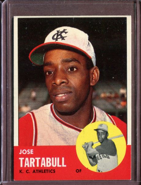 1963 Topps 449 Jose Tartabull EX #D5965
