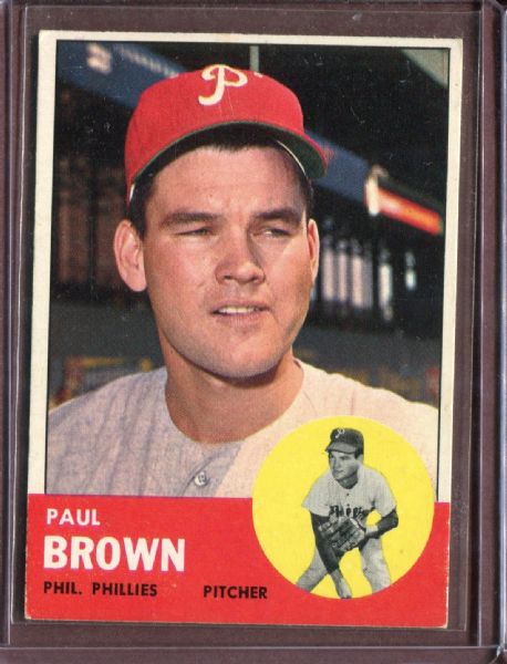 1963 Topps 478 Paul Brown EX #D5978