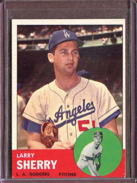 1963 Topps 565 Larry Sherry EX #D6011