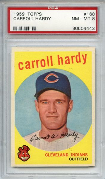 1959 Topps 168 Carroll Hardy PSA NM-MT 8