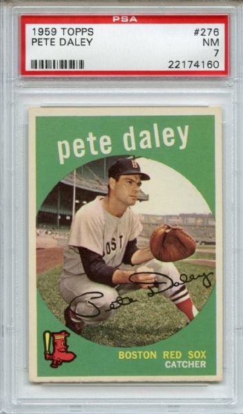 1959 Topps 276 Pete Daley PSA NM 7