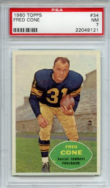 1960 Topps 34 Fred Cone PSA NM 7