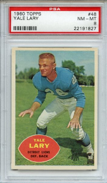 1960 Topps 48 Yale Lary PSA NM-MT 8