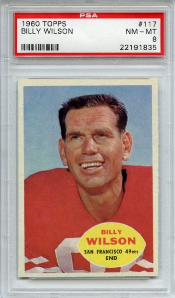1960 Topps 117 Billy Wilson PSA NM-MT 8