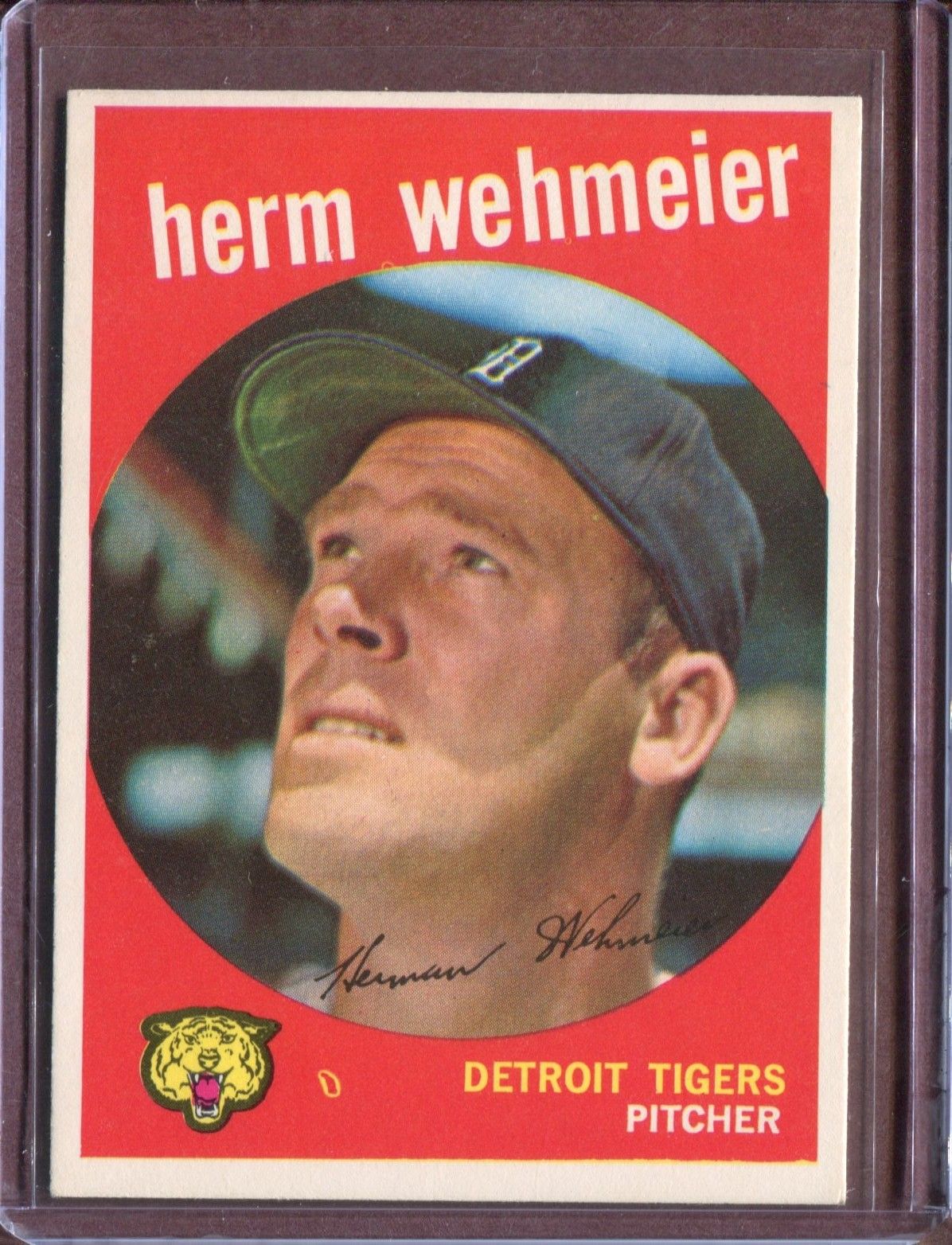 1959 Topps 421 Herman Wehmeier EX-MT #D8774 - 479128a_lg