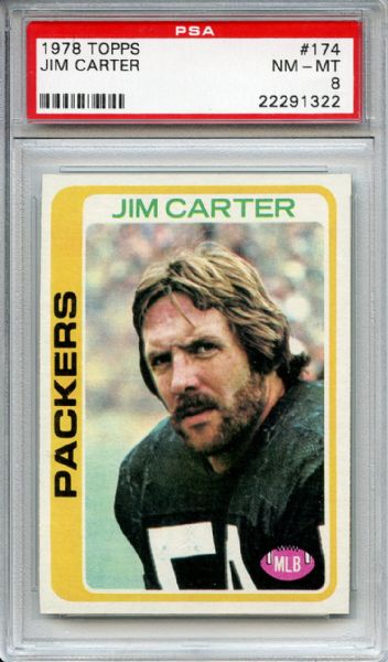 1978 Topps 174 Jim Carter PSA NM-MT 8