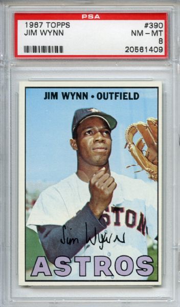 1967 Topps 390 Jim Wynn PSA NM-MT 8