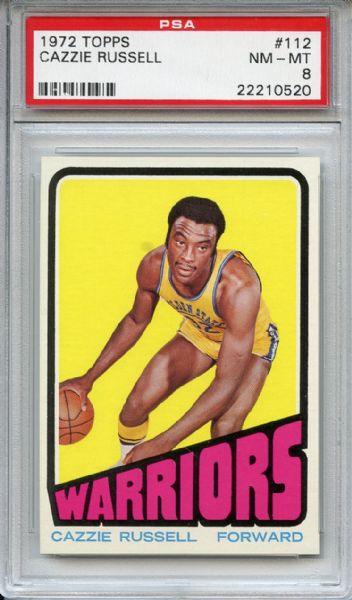 1972 Topps 112 Cazzie Russell PSA NM-MT 8