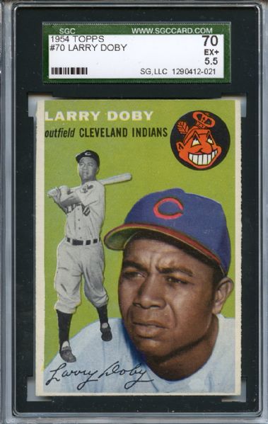 1954 Topps 70 Larry Doby SGC EX+ 70 / 5.5