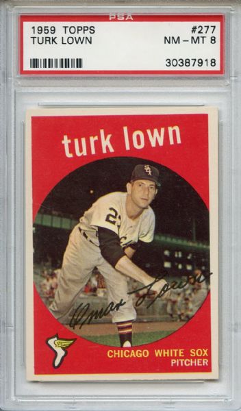 1959 Topps 277 Turk Lown PSA NM-MT 8