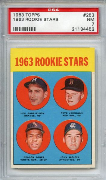 1963 Topps Rookie Stars PSA NM 7