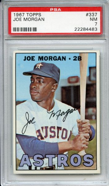 1967 Topps 337 Joe Morgan PSA NM 7