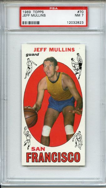 1969 Topps 70 Jeff Mullins PSA NM 7