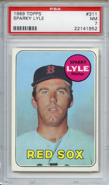 1969 Topps 311 Sparky Lyle RC PSA NM 7