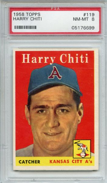 1958 Topps 119 Harry Chiti PSA NM-MT 8