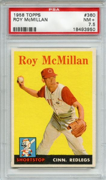 1958 Topps 360 Roy McMillan PSA NM+ 7.5