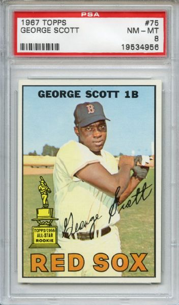 1967 Topps 75 George Scott PSA NM-MT 8