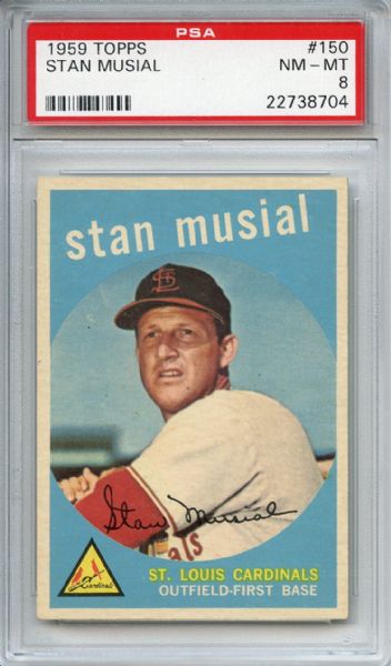 1959 Topps 150 Stan Musial PSA NM-MT 8