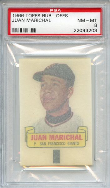 1966 Topps Rub-Offs Juan Marichal PSA NM-MT 8