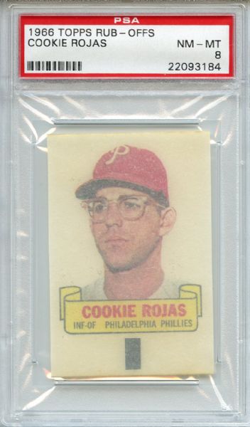 1966 Topps Rub-Offs Cookie Rojas PSA NM-MT 8