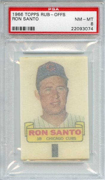 1966 Topps Rub-Offs Ron Santo PSA NM-MT 8