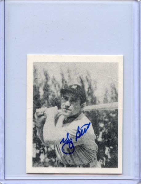Yogi Berra Signed 1948 Bowman Reprint Card JSA