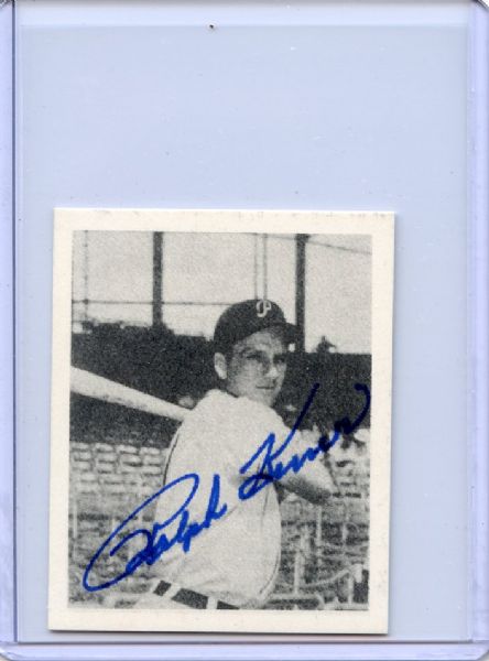 Ralph Kiner Signed 1948 Bowman Reprint Card JSA