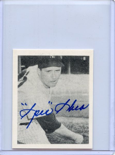 Spec Shea Signed 1948 Bowman Reprint Card JSA