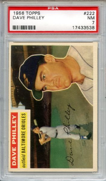 1956 Topps 222 Dave Philley PSA NM 7