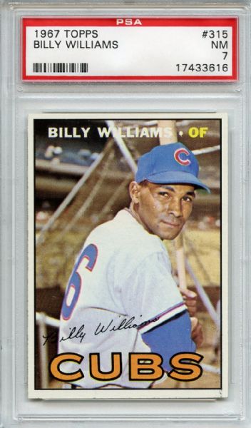1967 Topps 315 Billy Williams PSA NM 7