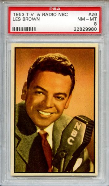 1953 Bowman TV & Radio NBC 26 Les Brown PSA NM-MT 8