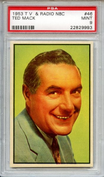 1953 Bowman TV & Radio NBC 46 Ted Mack PSA MINT 9