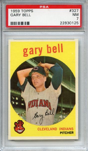1959 Topps 327 Gary Bell PSA NM 7