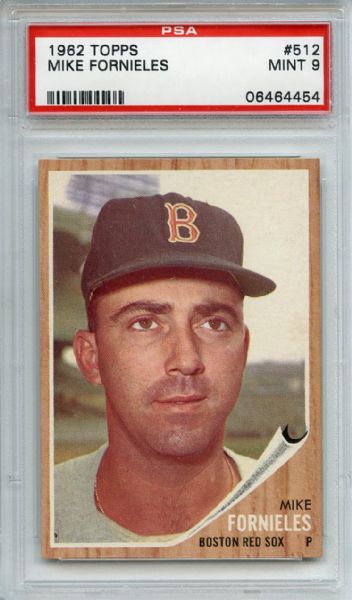 1962 Topps 512 Mike Fornieles PSA MINT 9