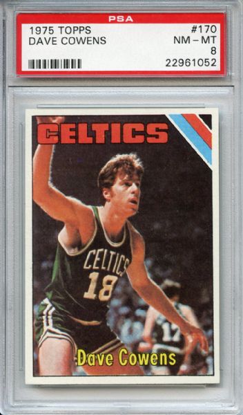 1975 Topps 170 Dave Cowens PSA NM-MT 8