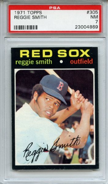 1971 Topps 305 Reggie Smith PSA NM 7