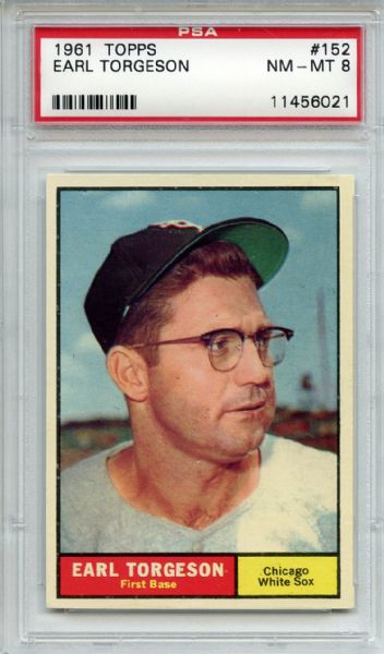 1961 Topps 152 Earl Torgeson PSA NM-MT 8