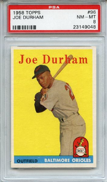 1958 Topps 96 Joe Durham PSA NM-MT 8